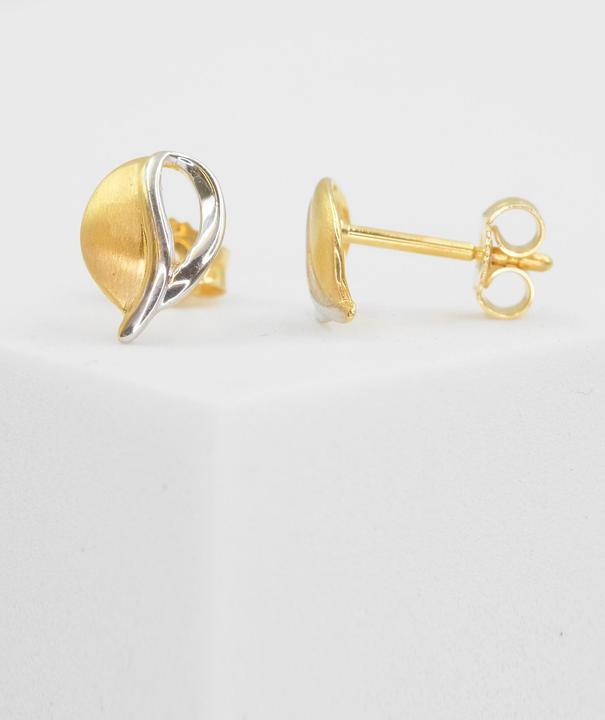 Image du produit Muau Boucles d'oreilles (750, Or jaune 18 carats, Or blanc)