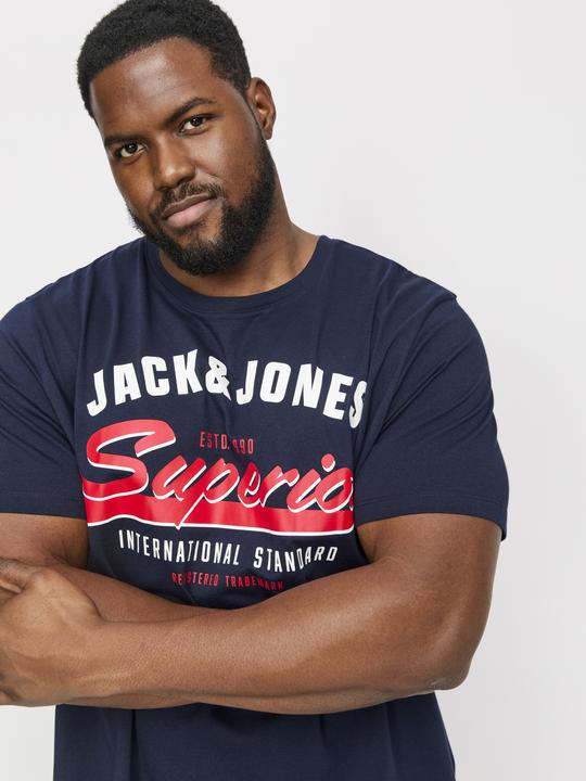 Produktbild Jack & Jones Jjelogo Tee Ss O-Neck 2 Col Aw24 S Pls (3XL)