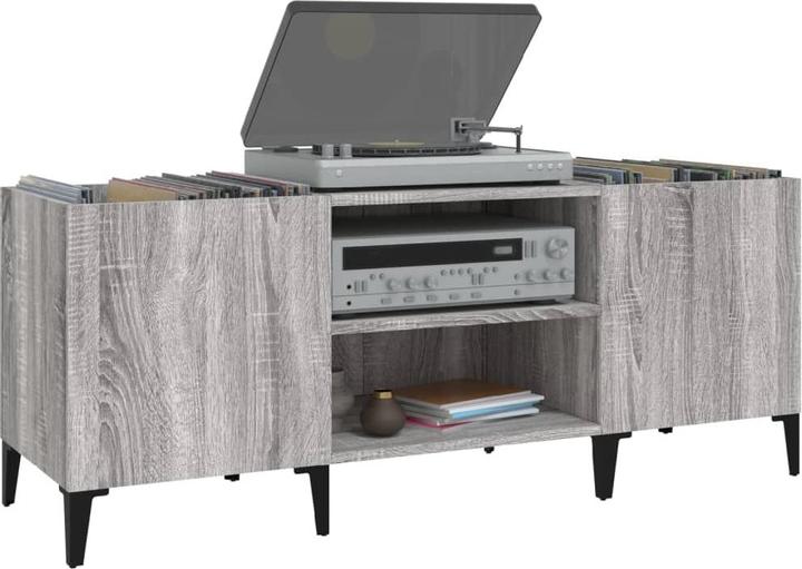 Actual product image VidaXL Plattenschrank Grau Sonoma 121x38x48 cm Holzwerkstoff