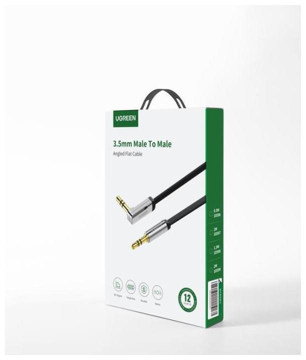 Immagine prodotto Ugreen Cavo audio 3,5 mm M/M angolato tariffa flat 1,5 m AV119 10598 (1.50 m)