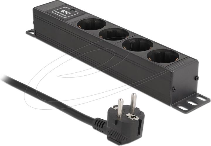 Delock 66818 Spanningsbeveiliging 4 AC-uitgangen 220 (4 x, CEE 7/3, 1.50 m)