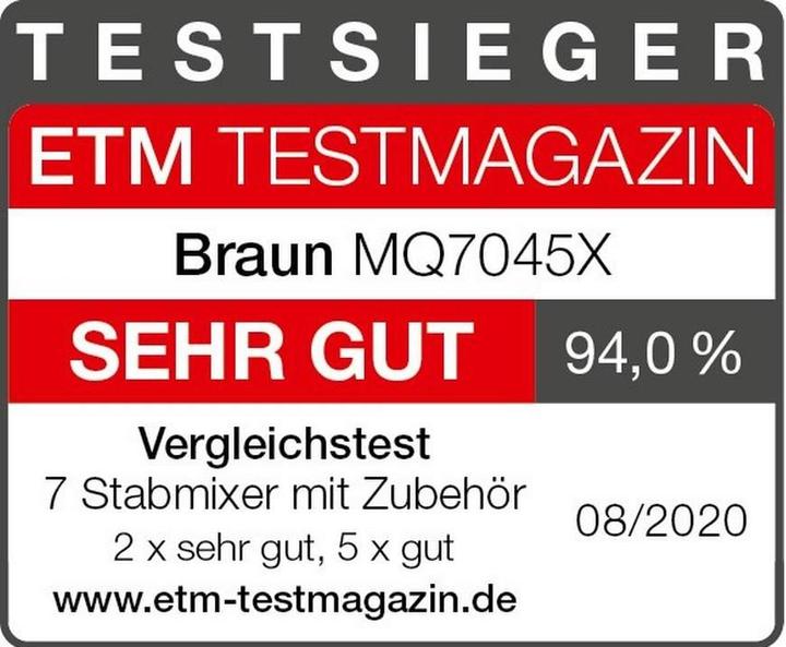 Produktbild Braun Stabmixer MultiQuick 7 MQ7045X (EU-Stecker)