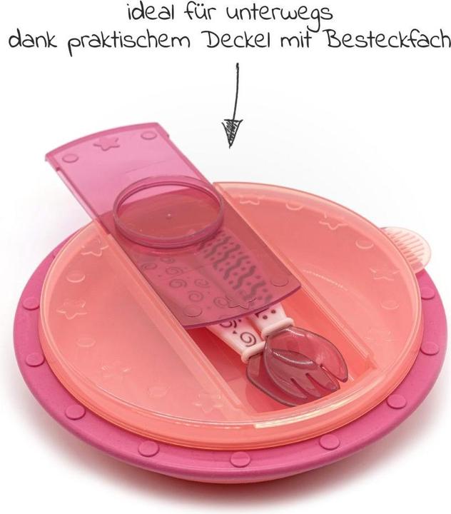 Actual product image NUK Children's crockery sets 4-piece set for on the go incl. baby plate with cutlery