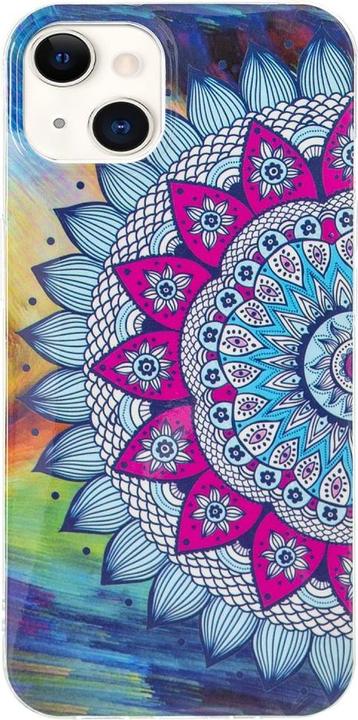 Produktbild Ueli Express iPhone 15 Leuchtende Glow Gummi Schutzhülle Mandala Gross (Apple iPhone 15)