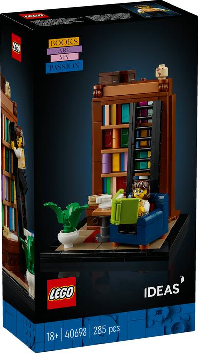 Actual product image LEGO Books are my passion (40698, LEGO Ideas)