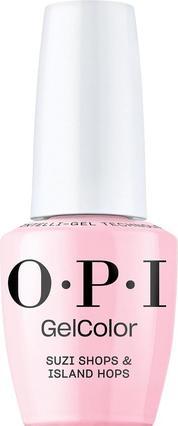 OPI Gelcolor Opaque Light Pink Creme UV Cure Gel Nagellack (Suzi Shops & Island Hops, UV-Gel Lack)