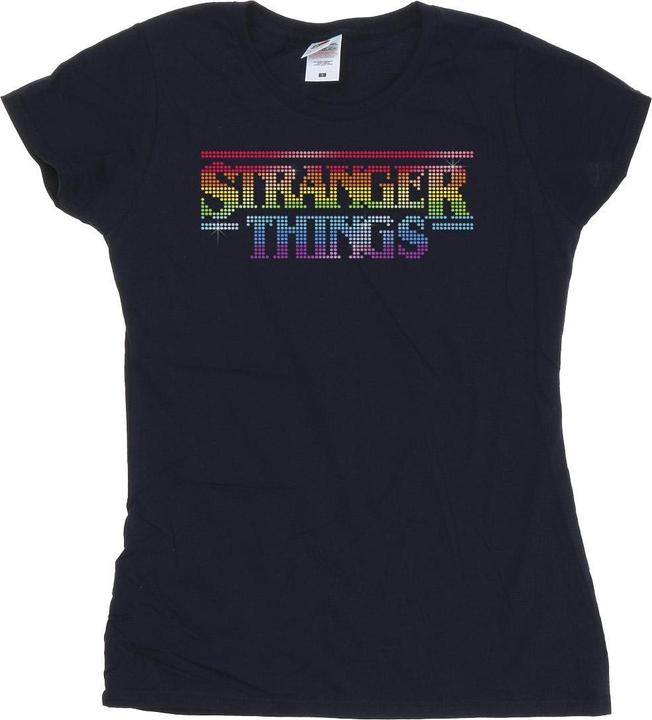 Produktbild Netflix Stranger Things Rainbow Dot Logo TShirt (XL)