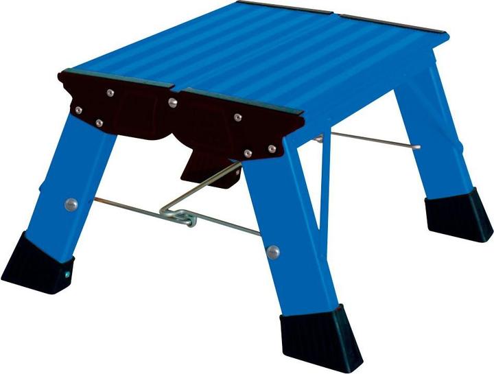 Actual product image Krause Folding step MONTO Treppy Plusline blue 1 step, H: 38.0 cm (Folding step, 35 cm)