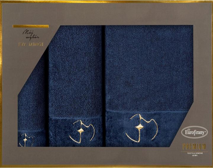 Actual product image Eurofirany EVA MINGE set of GAJA towels in elegant packaging, perfect as a gift, 550 g/m2 30x50 cm, 50x9 (50 x 90 cm, 30 x 50 cm, 70 x 140 cm)