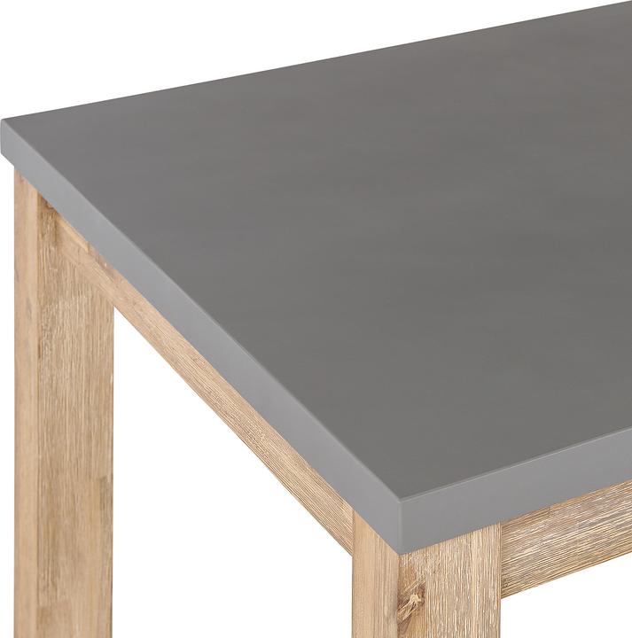 Immagine prodotto Beliani Set di mobili da giardino Tavolo in cemento/legno d'acacia grigio con 2 panche OSTUNI (180 cm)