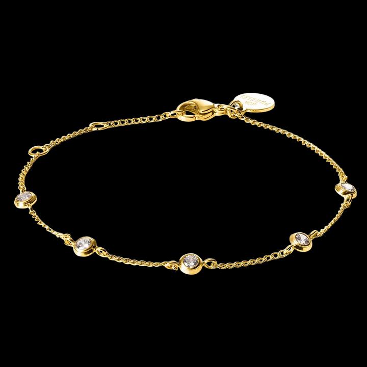 Purelei Spotlight Armband gold (19 cm, Edelstahl, 18k vergoldet)