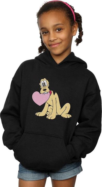 Actual product image Disney Girls Pluto Love Heart Hoodie (116)
