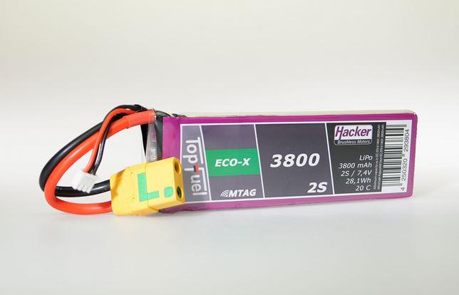 Image du produit Hacker LiPo 3800 mAh 7.4 V 20C TopFuel ECO-X MTAG (7.40 V, 3800 mAh)