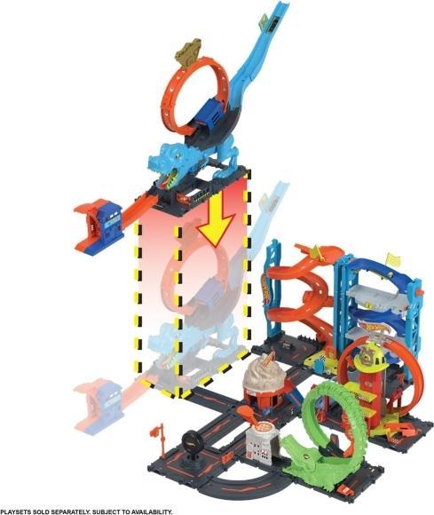 Image du produit Hot Wheels Circuit de looping City T-Rex