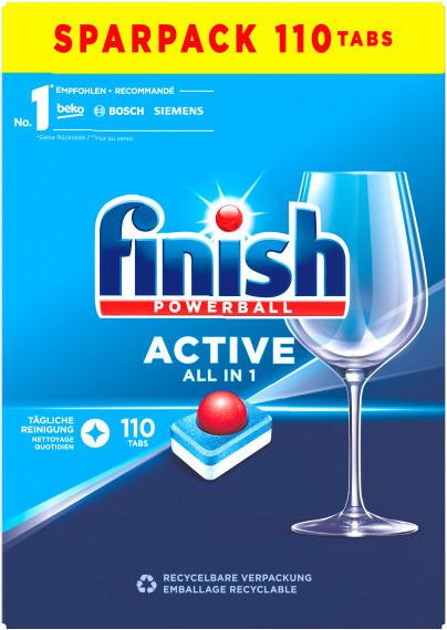 Actual product image Finish DUPLIKAT Active All In 1 (Tabs, 110 Washing cycles)