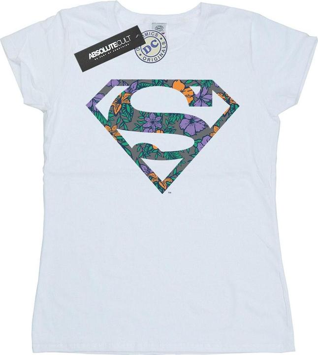 Immagine prodotto Superman Floral Logo 1 Maglietta Donna (L)