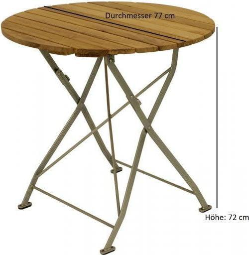 Produktbild Degamo Biergarten - Garnitur Sitzgruppe MÜNCHEN 3-teilig (77 cm)