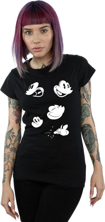 Actual product image Disney Womens/Ladies Mickey Mouse Faces Cotton T-Shirt (S)