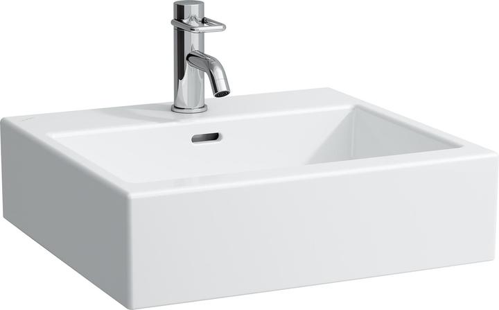 Image du produit Laufen Living City lavabo, 1 trou pour robinetterie au centre, avec trop-plein, 50x46 cm, blanc (520 mm, 500 mm)