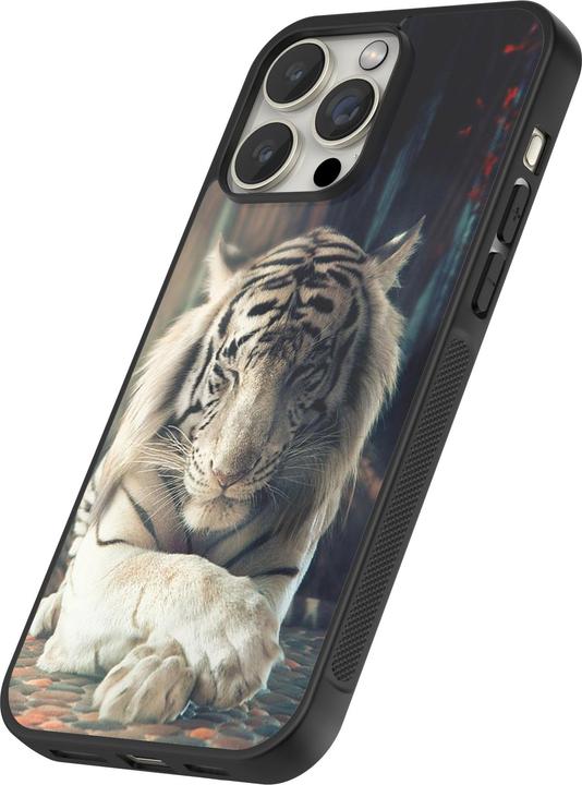 Produktbild PhoneLook Hülle Silikon schwarz Zen Tiger (Apple iPhone 15 Pro Max)