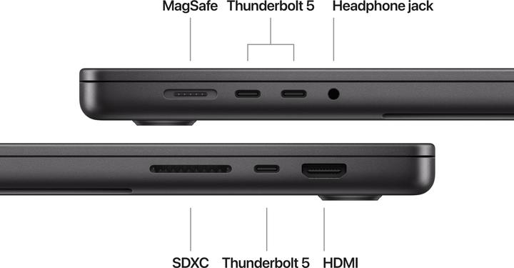 Produktbild Apple MacBook Pro 16 – 2024 (16.20", M4 Max, 48 GB, 1000 GB, CH)