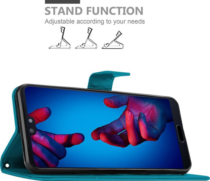 Actual product image Cadorabo Flower Book Cover (Huawei P20)