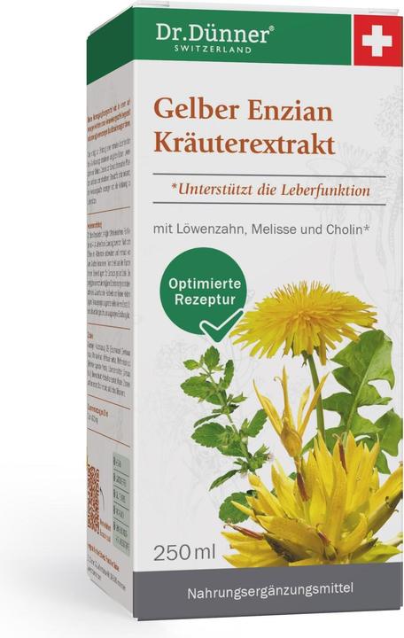 Produktbild Dr. Dünner Dünner Gelber Enzian Kräuterextrakt Fl 250 ml (1 Stück, Flüssigkeit, 470 g)