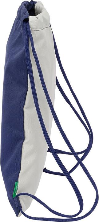 Actual product image Benetton Backpack bag with straps Varsity grey navy blue 35 x 40 x 1 cm
