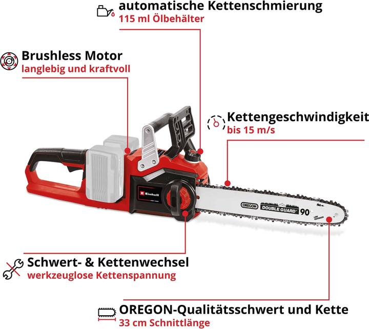 Produktbild Einhell GE-LC 36/35 Li Solo (Akku Kettensäge)