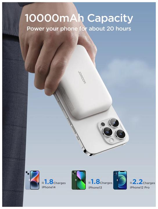 Actual product image Joyroom Mini Magnetic Wireless Powerbank (20W) (10000 mAh, 20 W, 15 Wh)