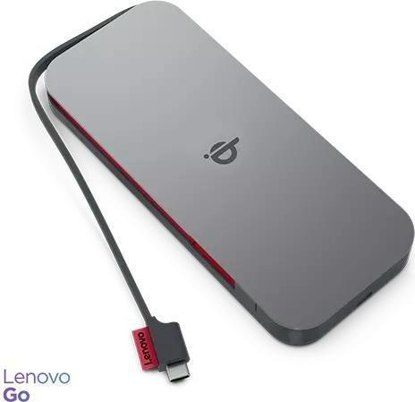 Actual product image Lenovo GO Wireless Power Bank 10000 mAh, Thunder Black, 258 g, 15 W (10000 mAh, 30 W, 38.50 Wh)
