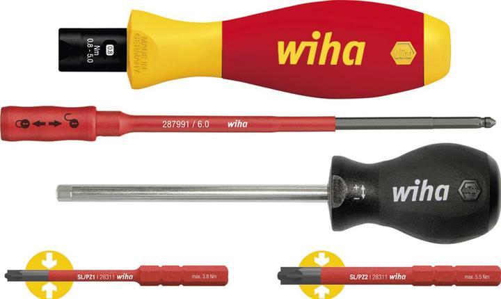 Image du produit Wiha TorqueVario-S Electric (Recouvrement cruciforme Phillipps (PH), Cruciforme PZ)