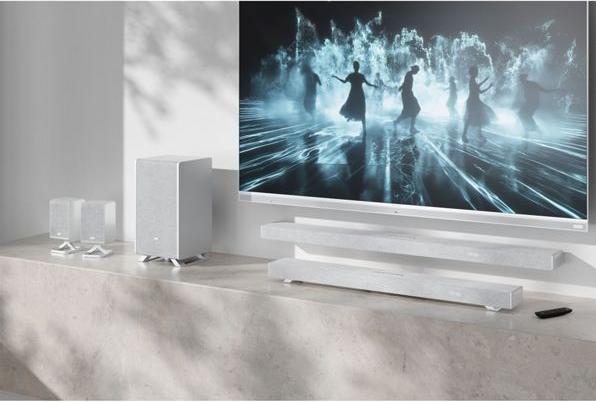 Produktbild Sharp Speakers HT-SPR52021(SL) Q Soundbar 2.0.2 Wireless Rear Surround Speakers, Silver |