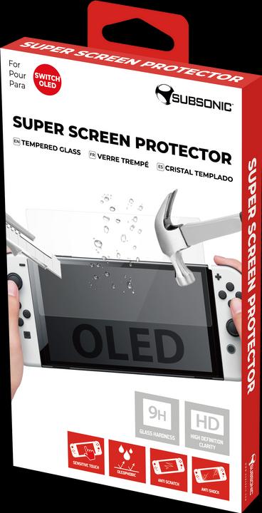 Image du produit Subsonic Super protecteur d'écran en verre trempé pour Nintendo Switch OLED (Switch OLED, Switch, Switch Lite)