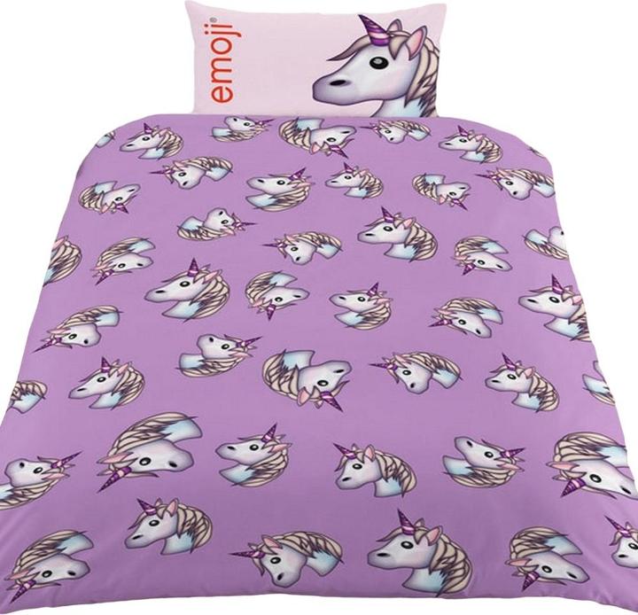 Actual product image Emoji Unicorn Duvet Set