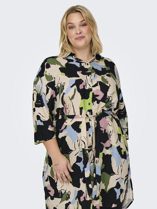 Produktbild Only CARISIDORA Midikleid Tunika mit halber Knopfleiste (50)