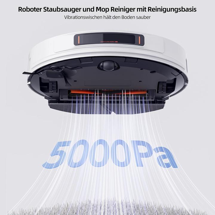 Produktbild Xiaomi Roidmi EVE MAX Saugroboter mit Wischfunktion Auto Absaugstation,5000Pa,75 Tage,250Min,App (Saugroboter)