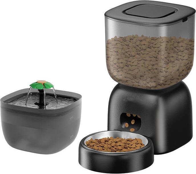 Image du produit Petwant Distributeur automatique de nourriture 3L + abreuvoir 2L (3 l)
