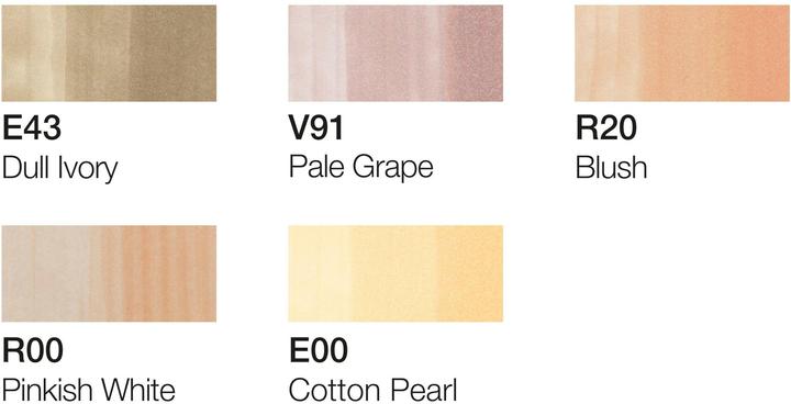 Image du produit Copic Les couleurs de la peau (Grey, 3 mm, 6 x)
