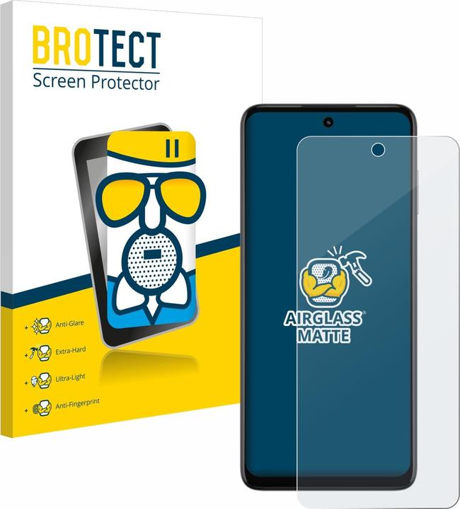 Actual product image BROTECT AirGlass Glass Matte (1 Piece, Motorola Moto G73)