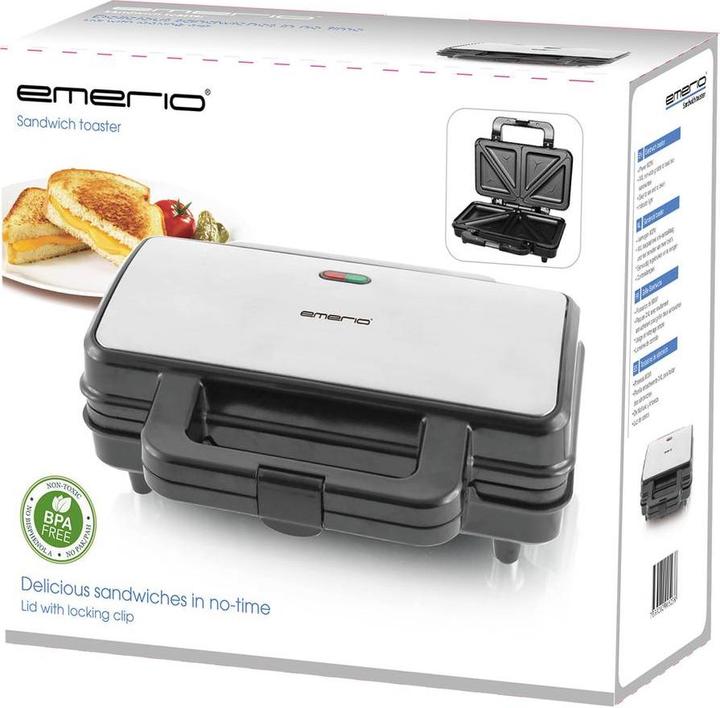 Immagine prodotto Emerio Tostapane per panini Tostapane a 2 fette Piastre per panini