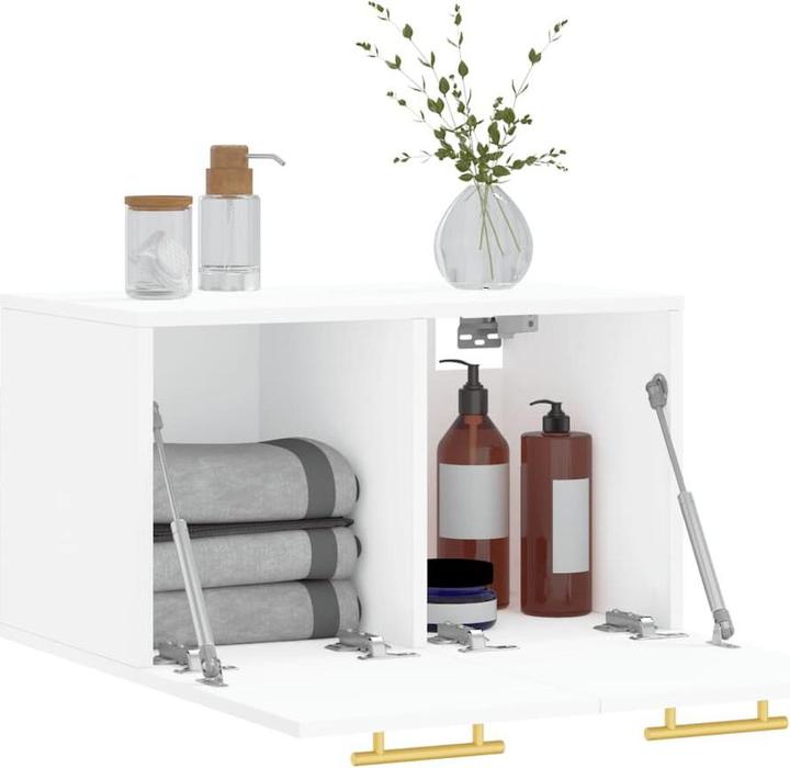 Actual product image VidaXL Wandschrank Weiss 60x36,5x35 cm Holzwerkstoff, Farbe (60 x 36.5 x 35 cm)