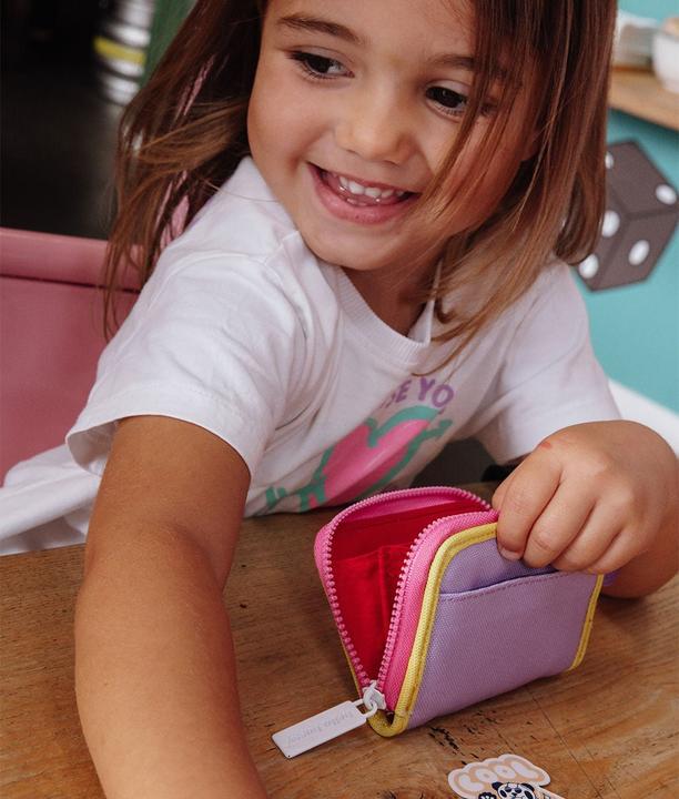 Produktbild Hello Hossy Mini Mauve Münzgeldbörse - Lila / Gelb / Pink