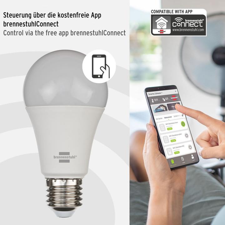 Actual product image Brennenstuhl SB 810 (E27, 9 W, 810 lm, 1 x, F)