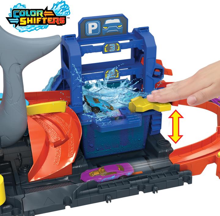 Actual product image Hot Wheels City Ultimate Shark Car Wash
