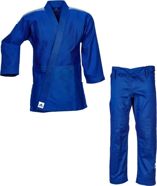 Immagine prodotto adidas Judogi Club Blau (Mit Schulterstreifen, Trainingsanzug (XS)