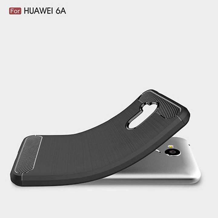 Actual product image König Design Huawei Honor 6A Pro Mobile Case TPU Case Carbon Fiber Protection Cover Black New (Fee 6A)