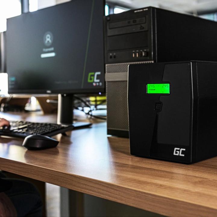 Image du produit GreenCell Cell UPS02 Alimentation sans interruption (ASI) Line-Interactive 800 VA 2 sorties AC (800 VA, 480 W, Line-interactive Onduleur)