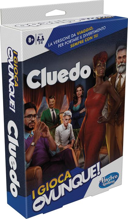 Produktbild Hasbro Cluedo Kompakt, portables Spiel für 3–6 Spieler, Reisespiel für Kinder, Spass überal (Italienisch)