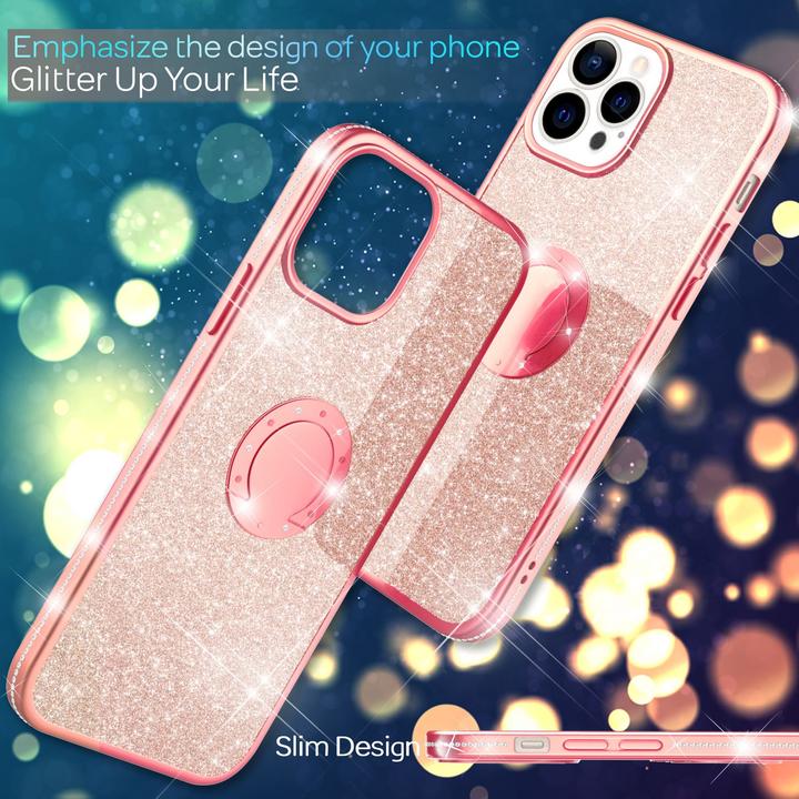 Immagine prodotto Nalia Anello Glitter Silicone Cover (Apple iPhone 13 Pro)